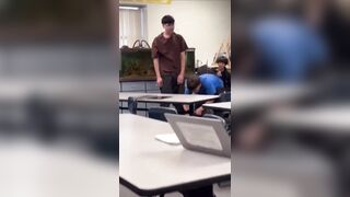 White Kid vs Black Girl Brawl in California High School ends in KO