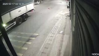 Extraordinary. Leg Severed DURING Accident Kills Driver