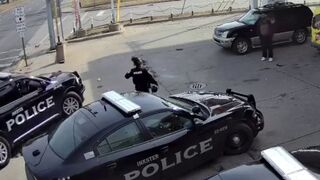 Now You Did It...Cop Runs Over Female Cop (Bumps)
