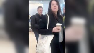 Dude Misses Flight So Naturally He Takes his Shirt off and Destroys the Terminal.