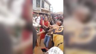 Crowd Strips Woman Who Killed Father After Europe Return