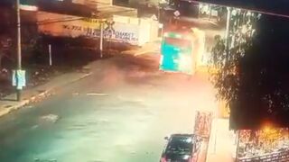 Passenger Bus Hits Train...Not One Death