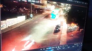 Passenger Bus Hits Train...Not One Death