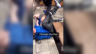 Fast Food Establishment in Chicago Crazy Girl Fight..this is Entertainment