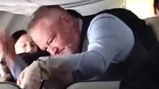 Passenger grabs woman’s hair so the flight attendant throat punches him until he lets
