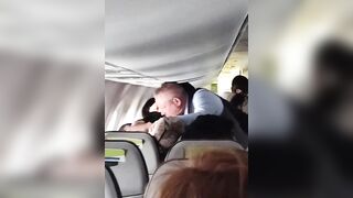 Passenger grabs woman’s hair so the flight attendant throat punches him until he lets