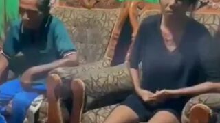 Mistress gets a perfect face-kick from the angry wife