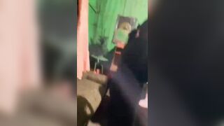 Mistress gets a perfect face-kick from the angry wife