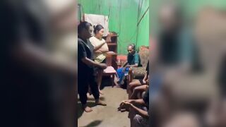Mistress gets a perfect face-kick from the angry wife