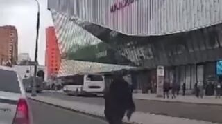 This Guy had Important Paperwork to get to the Office
