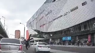 This Guy had Important Paperwork to get to the Office
