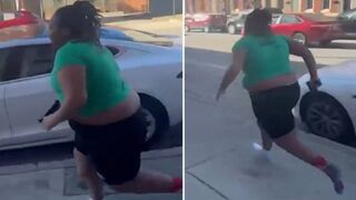 Obese Blob Chases Down Another Woman and Shoots her Dead in Baltimore