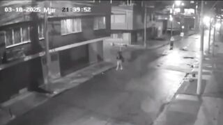 A woman is killed by a hitman on a bicycle (He hit her in the head