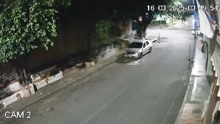 Drunk Couple on Motorcycle I Hope this wasn't their First Date