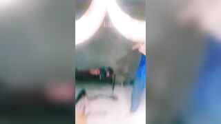 A shocking video of a man brutally beating his Wife surfaced on social media