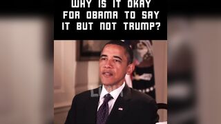 Obama talks trump acts