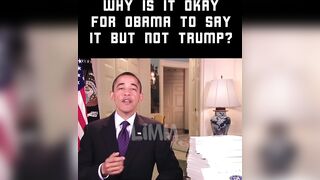 Obama talks trump acts
