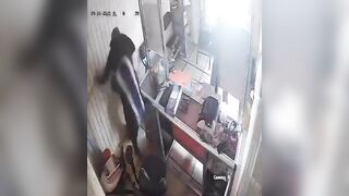 Store Owner gets Brutally Robbed and Stabbed during Fight with Thugs..Loses Everything