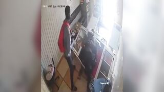 Store Owner gets Brutally Robbed and Stabbed during Fight with Thugs..Loses Everything