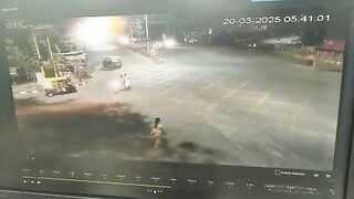 Indian Woman looks Great is run over twice by the same Bus
