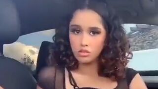 Girl Waiting for her Lover can't Wait Any Longer in the Car