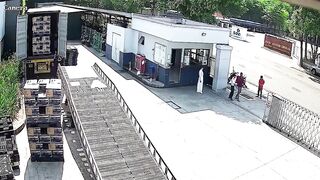 Bad Day to be a Security Guard at this Place, at this Exact Time