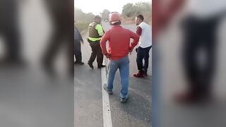 Police Officer gets Instant Feedback from Man he just Shot in the Leg