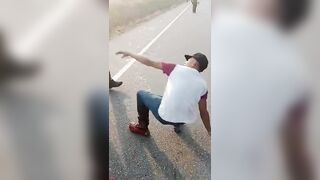 Police Officer gets Instant Feedback from Man he just Shot in the Leg