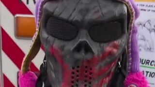 Open calls for Violence against Trump at the AOC + Bernie rally in Denver