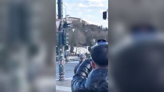 Bus Driver Zigged when he should have Zagged in Italy. Fatal for Him