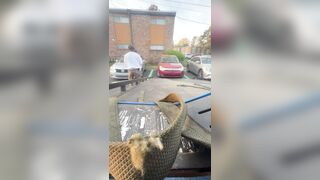 The Full Video of Repo man run over by driver trying to escape tow truck