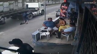 Pays with Death: Kid on one of those Electric Scooters has No Idea how to ride It