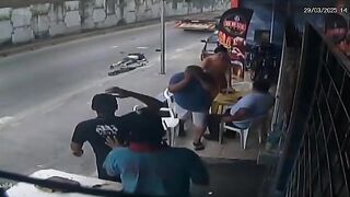 Pays with Death: Kid on one of those Electric Scooters has No Idea how to ride It