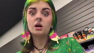 Crazy woman OFFENDED by... eye contact