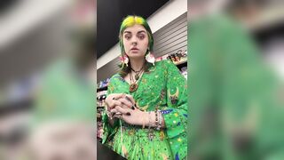 Crazy woman OFFENDED by... eye contact