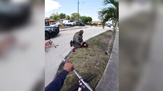 Internet in Uproar of Controversy over this Video of Sheriff Hitting Child with Car then Tackling Him