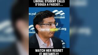 Liberal woman calls DineshDSouza a fascist. It didn’t go as planned for her.