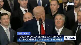 LOL: Dodgers Team Starts Cracking up When Trump Roasts the Two Senators from California!