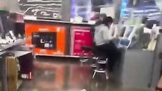 Aggressive Walmart Karen Gets a Lesson in FAFO... Dude Shows her Equal Rights, Equal Fights!