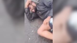 Illegal Immigrant beat up in Dublin, Ireland!