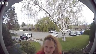 Possibly the Creepiest Ring Bell Door Camera..