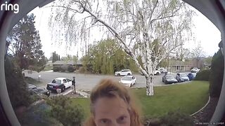 Possibly the Creepiest Ring Bell Door Camera..