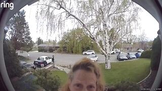 Possibly the Creepiest Ring Bell Door Camera..
