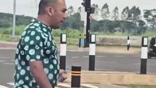 When you wanted to start a fight, Why bother about your car get scratches.. idiot..