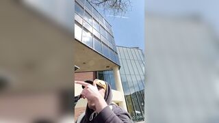 Unhinged Student with TDS follows and Harasses Man for Wearing a Trump Hat