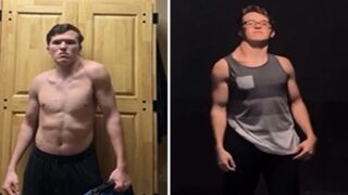 Instagram Dude Works Out only one Side of his Body and is starting to Look like a Freak.