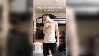Instagram Dude Works Out only one Side of his Body and is starting to Look like a Freak.