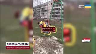 Murder of 9 children on a playground. Alleged Russian Bombing