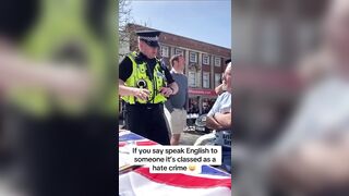 Its a crime to ask someone to speak English, in BRITAIN.....