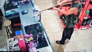 Shotgun usually Scares People Right? Not this Guy